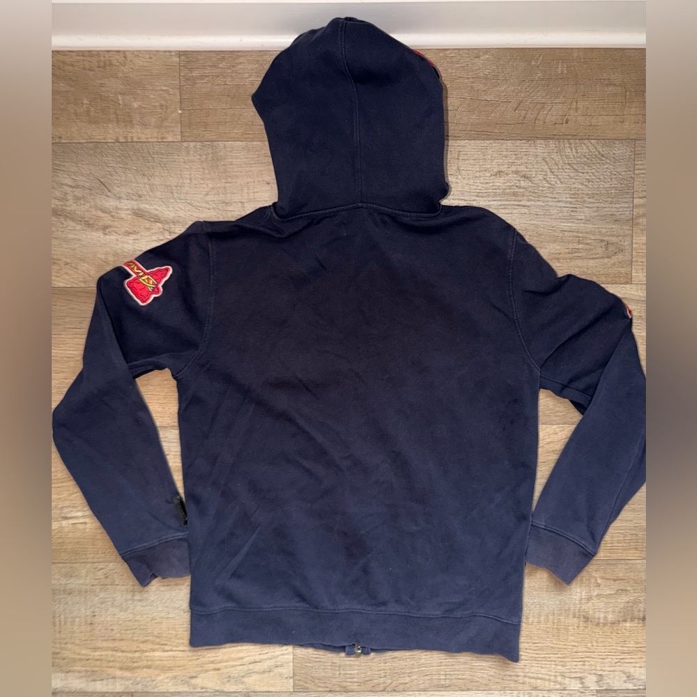 Pro Standard Atlanta Braves Navy Full-Zip Hoodie - Picture 8 of 11